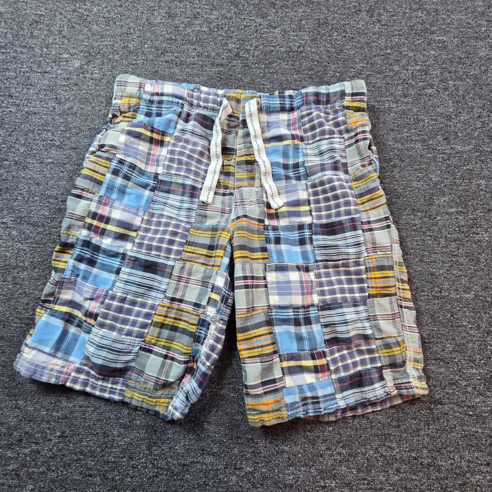 American Eagle Patchwork Plaid Shorts Mens Medium Multi Color Cotton Summer